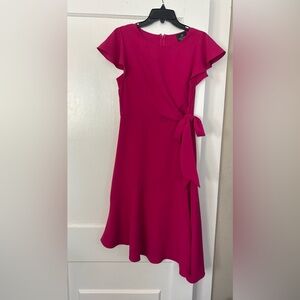 Adrianna Papell Fuchsia Asymmetrical Dress